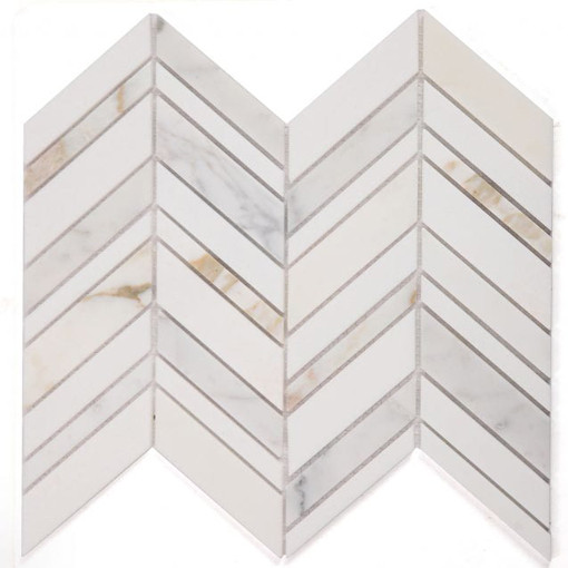 Chevron Shadow Calacatta