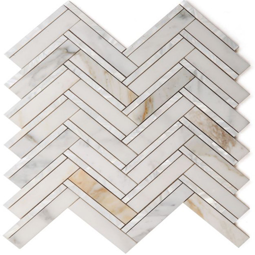 Diana Herringbone Calacatta