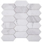 Elongated Hex White