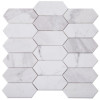 Elongated Hex White